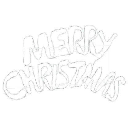 Weihnachtsschild mit 240 LEDs Mehrfarbig 100 x 50 cm PVC