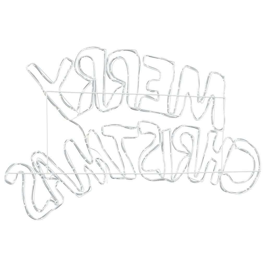 Weihnachtsschild mit 240 LEDs Mehrfarbig 100 x 50 cm PVC