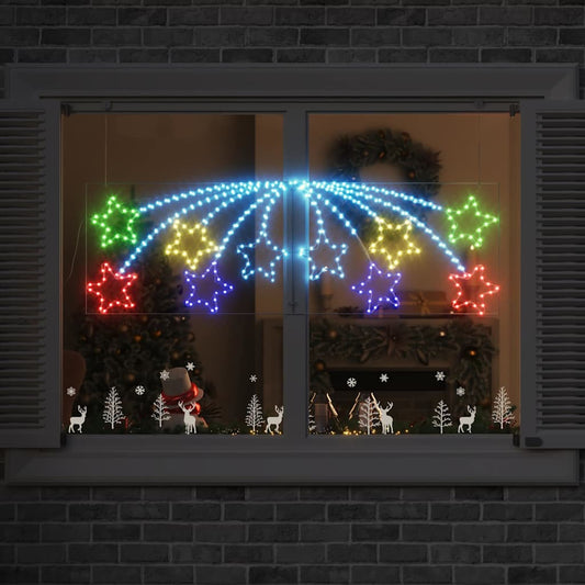 Weihnachtsstern mit 432 LEDs Mehrfarbig 180 x 57 cm PVC