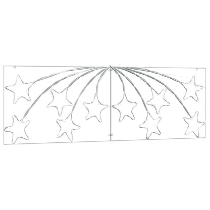 Weihnachtsstern mit 432 LEDs Mehrfarbig 180 x 57 cm PVC