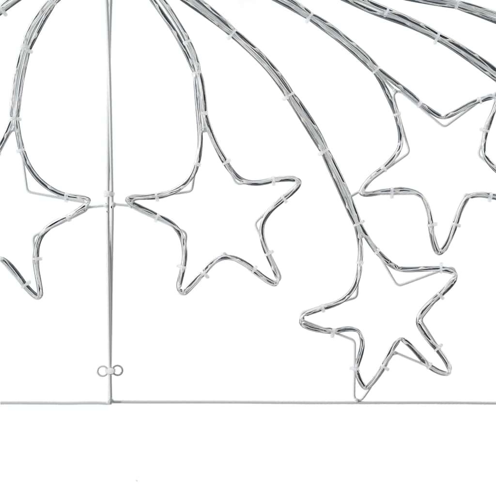 Weihnachtsstern mit 432 LEDs Mehrfarbig 180 x 57 cm PVC