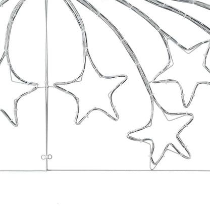 Weihnachtsstern mit 432 LEDs Mehrfarbig 180 x 57 cm PVC