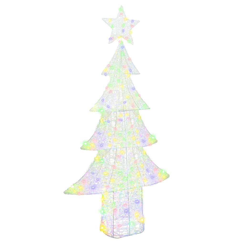 Weihnachtsbaum mit 240 LEDs Mehrfarbig 180 cm Acryl