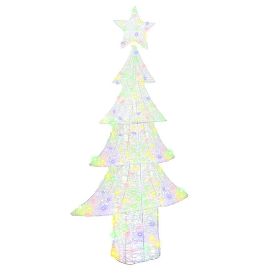 Weihnachtsbaum mit 240 LEDs Mehrfarbig 180 cm Acryl