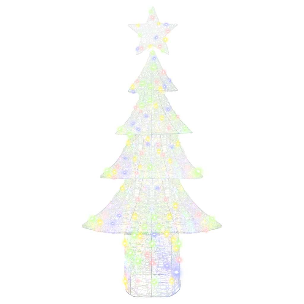 Weihnachtsbaum mit 240 LEDs Mehrfarbig 180 cm Acryl