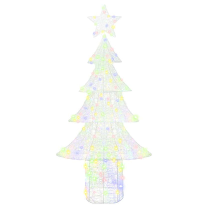 Weihnachtsbaum mit 240 LEDs Mehrfarbig 180 cm Acryl