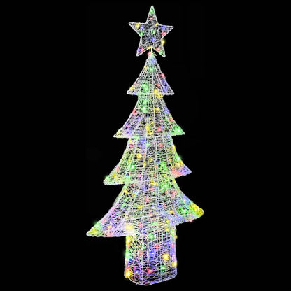 Weihnachtsbaum mit 240 LEDs Mehrfarbig 180 cm Acryl