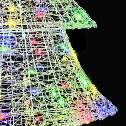 Weihnachtsbaum mit 240 LEDs Mehrfarbig 180 cm Acryl