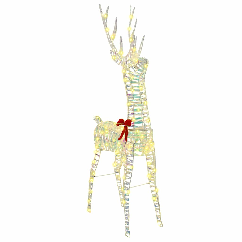 3D Rentier mit 140 LEDs Warmweiß 128 cm PET