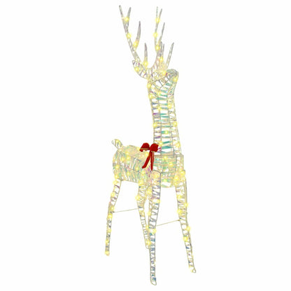 3D Rentier mit 140 LEDs Warmweiß 128 cm PET