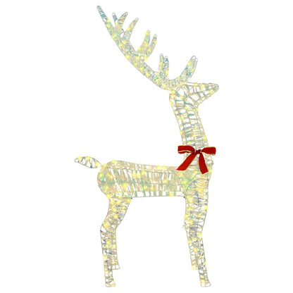 3D Rentier mit 140 LEDs Warmweiß 128 cm PET
