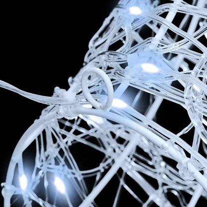 Rentierkopf mit 140 LEDs Kaltweiß 68 x 36,5 x 62,5 cm Acryl