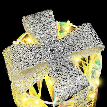 Geschenkbox Dekoration 3 pcs Warmweiß 20 x 20 x 20 cm PET