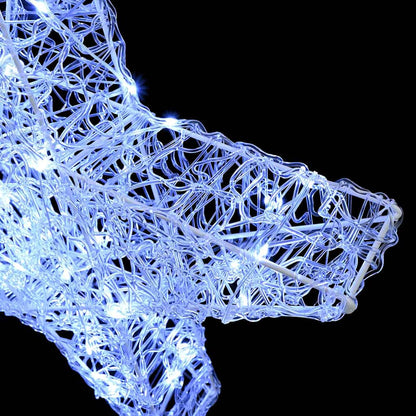 3D Stern mit 50 LEDs Kaltweiß 55 x 53.5 x 10 cm Acryl