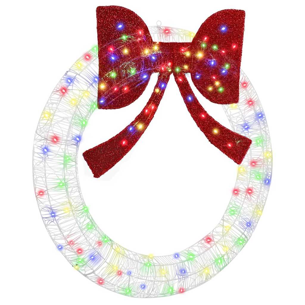 Kranz mit 150 LEDs Mehrfarbig 120 cm Acryl