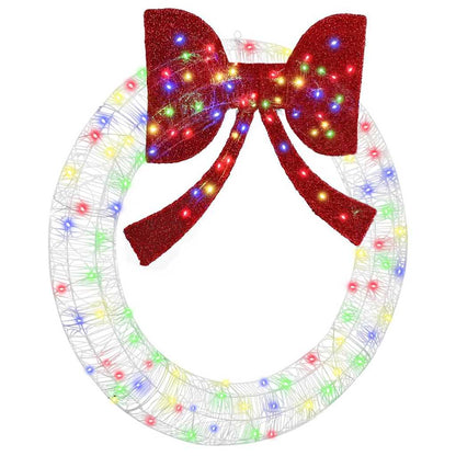Kranz mit 150 LEDs Mehrfarbig 120 cm Acryl