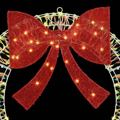 Kranz mit 150 LEDs Warmweiß 120 cm PET