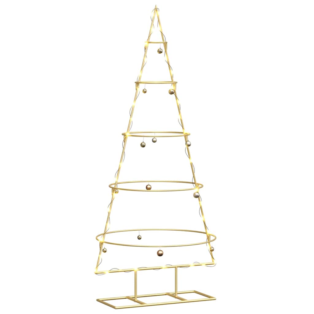 Metall Weihnachtsbaum Gold 125 cm Pulverbeschichteter Stahl