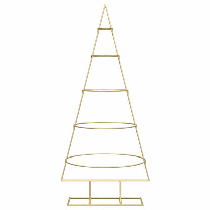 Metall Weihnachtsbaum Gold 125 cm Pulverbeschichteter Stahl