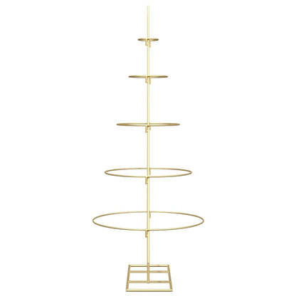 Metall Weihnachtsbaum Gold 125 cm Pulverbeschichteter Stahl