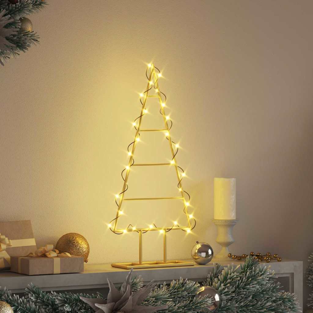 Metall Weihnachtsbaum Gold 60 cm Pulverbeschichteter Stahl