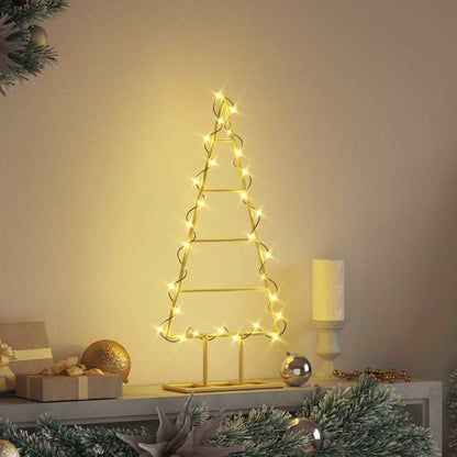 Metall Weihnachtsbaum Gold 60 cm Pulverbeschichteter Stahl