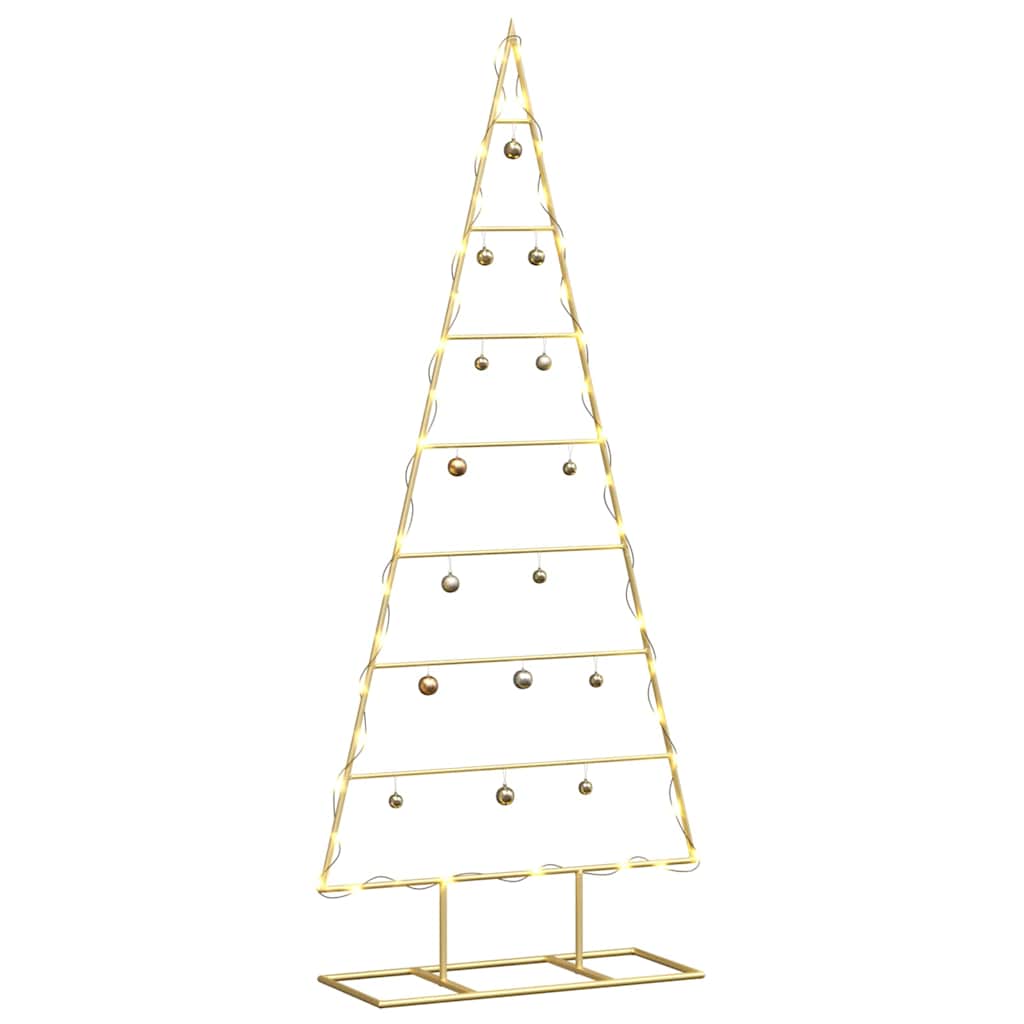 Metall Weihnachtsbaum Gold 125 cm Pulverbeschichteter Stahl