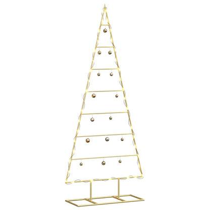Metall Weihnachtsbaum Gold 125 cm Pulverbeschichteter Stahl