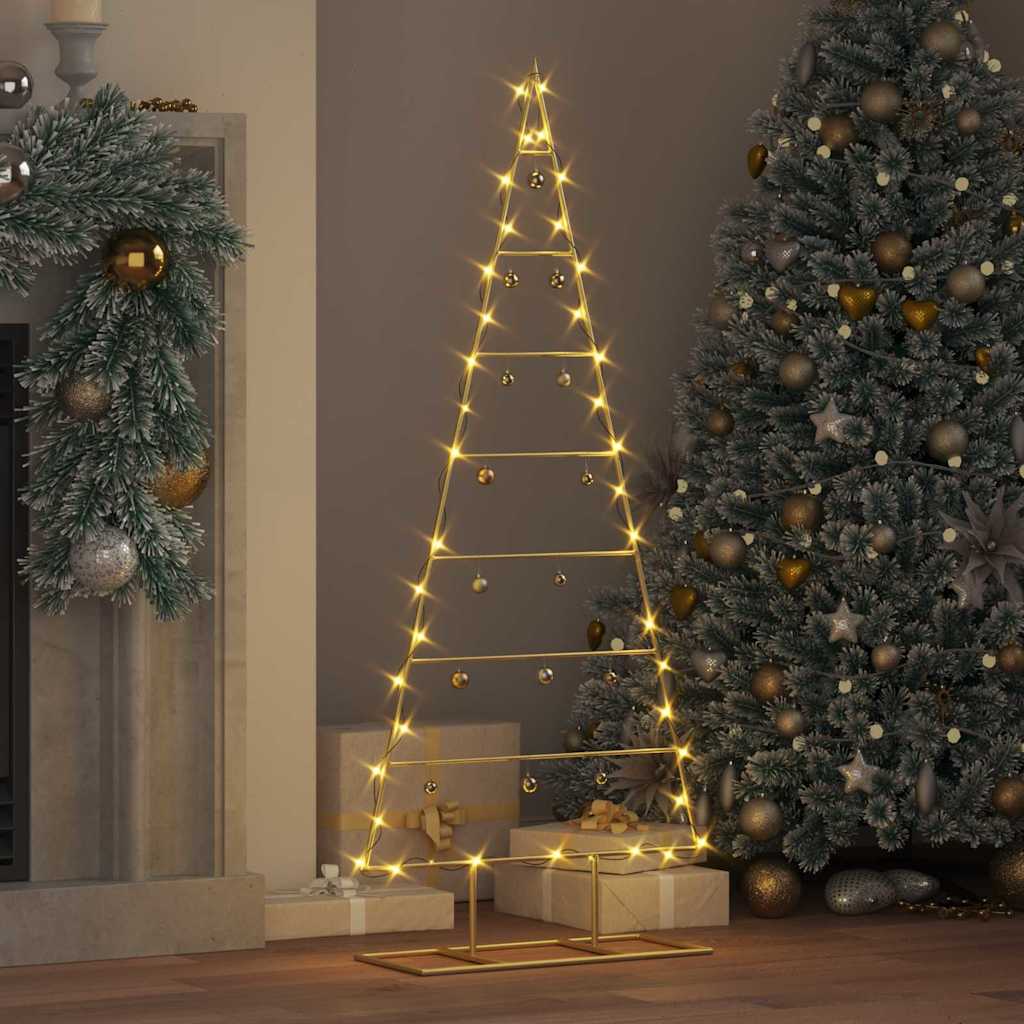 Metall Weihnachtsbaum Gold 125 cm Pulverbeschichteter Stahl