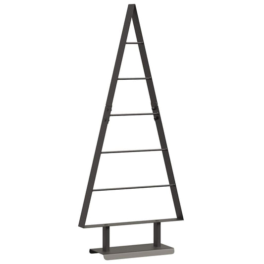 Metall Weihnachtsbaum mit Ständer Schwarz 90 cm Stahl