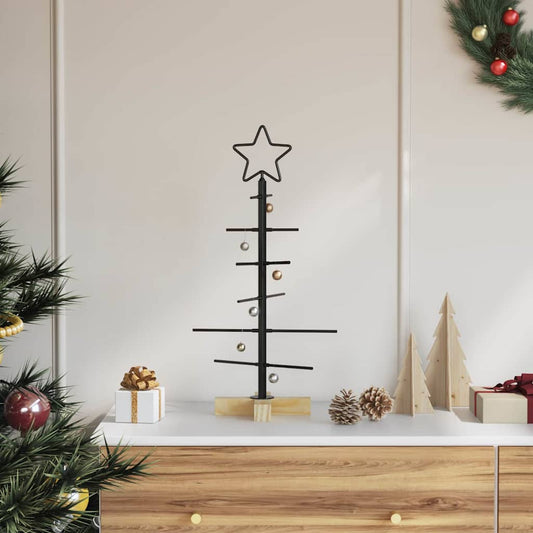 Metall Weihnachtsbaum Schwarz 60 cm Pulverbeschichteter Stahl