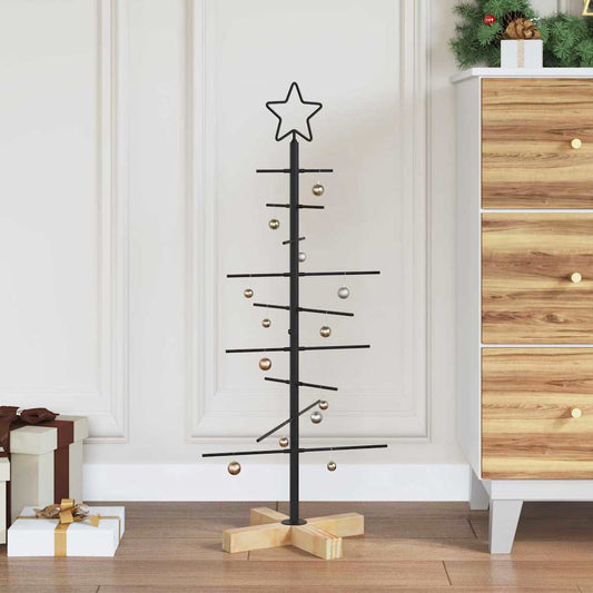 Metall Weihnachtsbaum Schwarz 90 cm Pulverbeschichteter Stahl