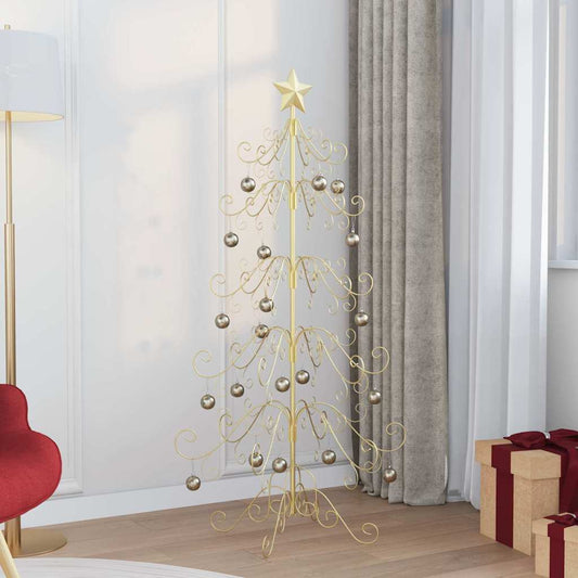 Metall Weihnachtsbaum Gold 150 cm Pulverbeschichteter Stahl