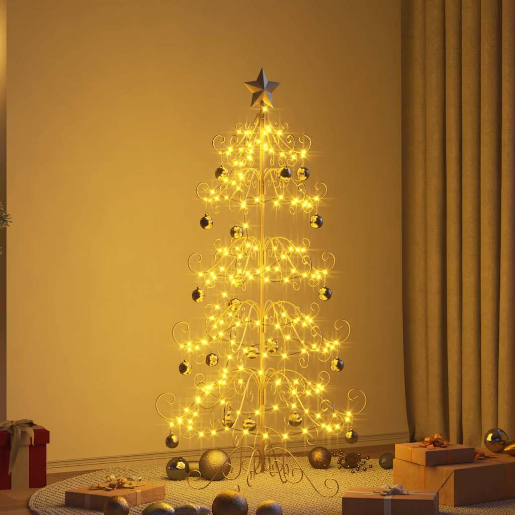 Metall Weihnachtsbaum Gold 150 cm Pulverbeschichteter Stahl