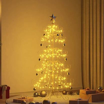 Metall Weihnachtsbaum Gold 150 cm Pulverbeschichteter Stahl
