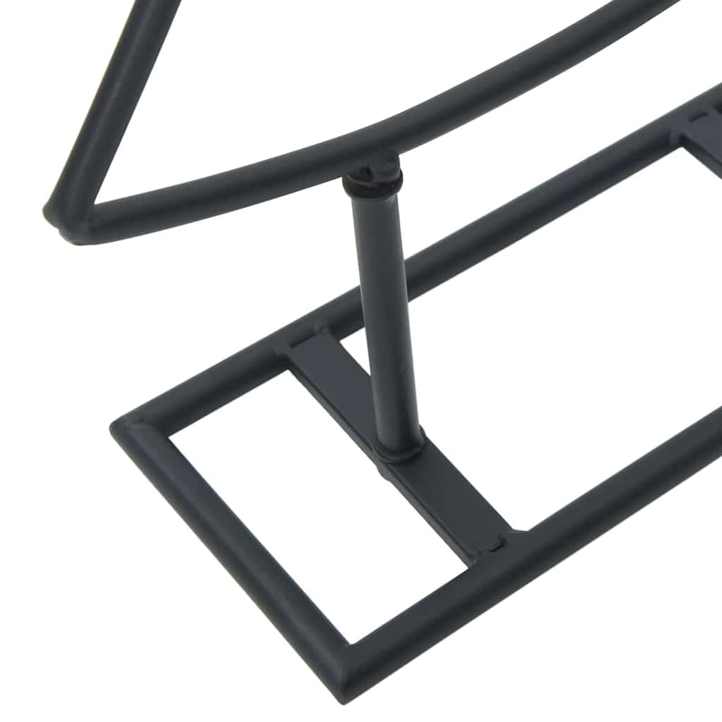 Metall Weihnachtsbaum mit Ständer Schwarz 90 cm Stahl