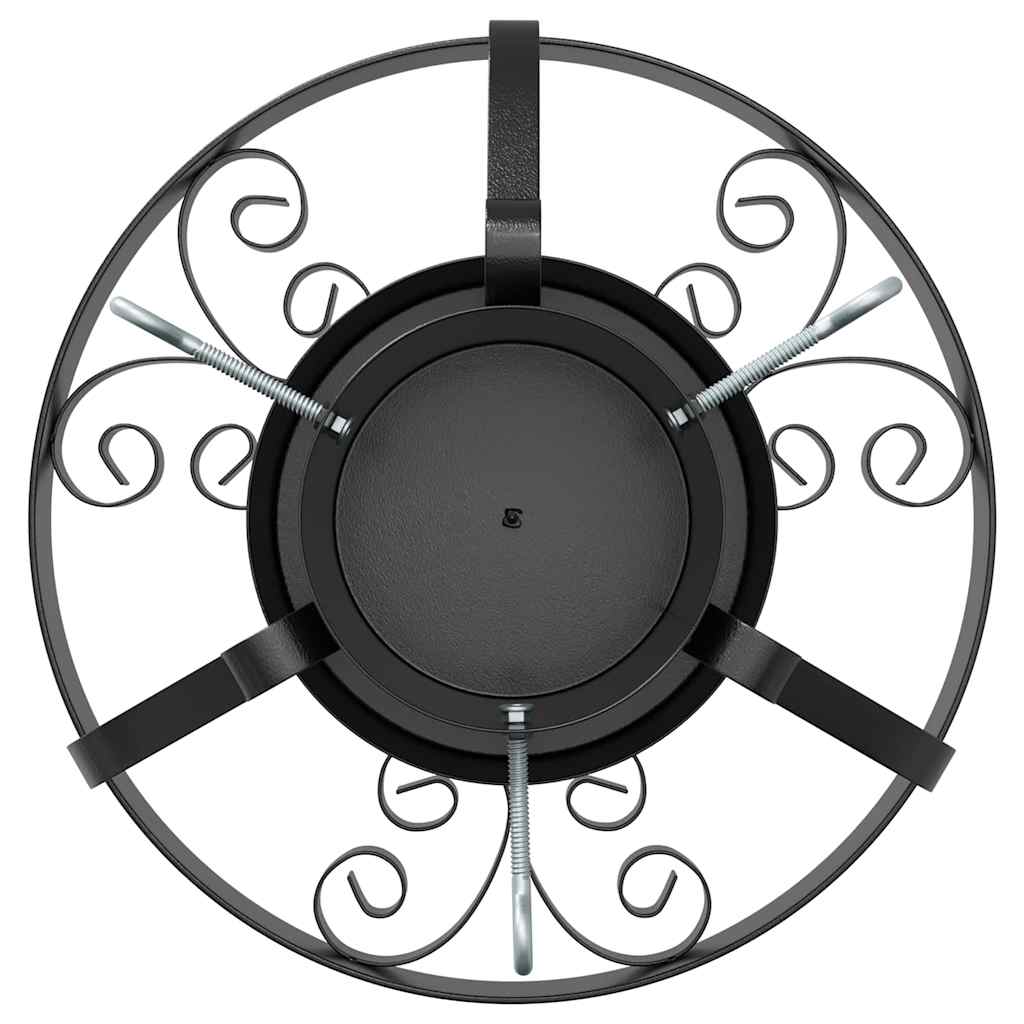 Weihnachtsbaumständer Schwarz 40 x 40 x 21 cm Stahl