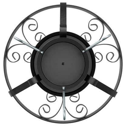 Weihnachtsbaumständer Schwarz 40 x 40 x 21 cm Stahl