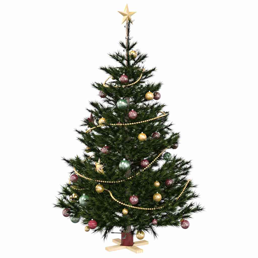 Weihnachtsbaumständer Rot 50 x 50 x 16 cm Massives Kiefernholz