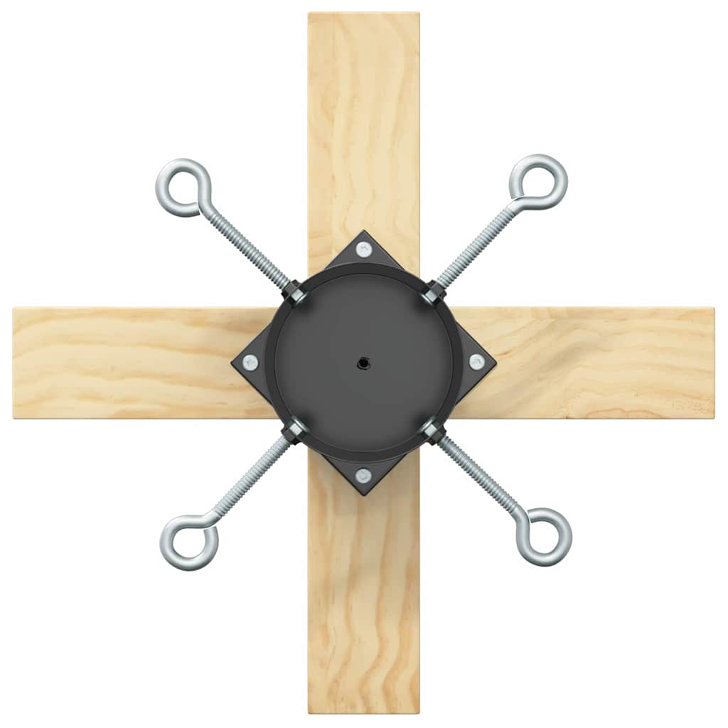 Weihnachtsbaumständer 1.73 Schwarz 50 x 50 x 16 cm