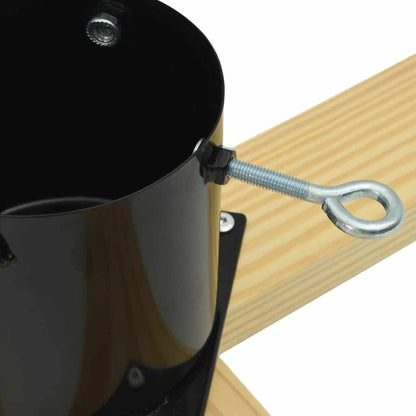 Weihnachtsbaumständer 1.73 Schwarz 50 x 50 x 16 cm