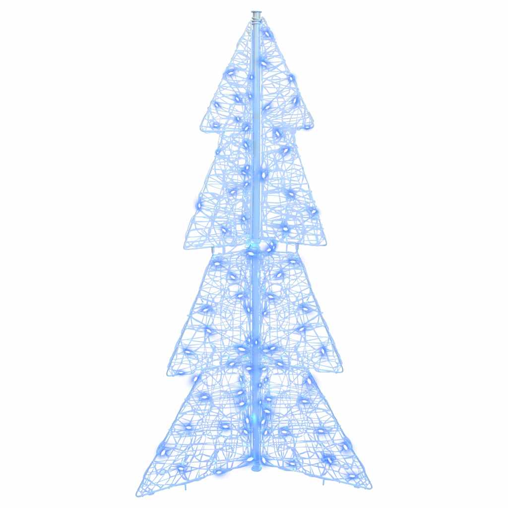 Weihnachtsbaum mit 100 LEDs Blau 120 cm Acryl