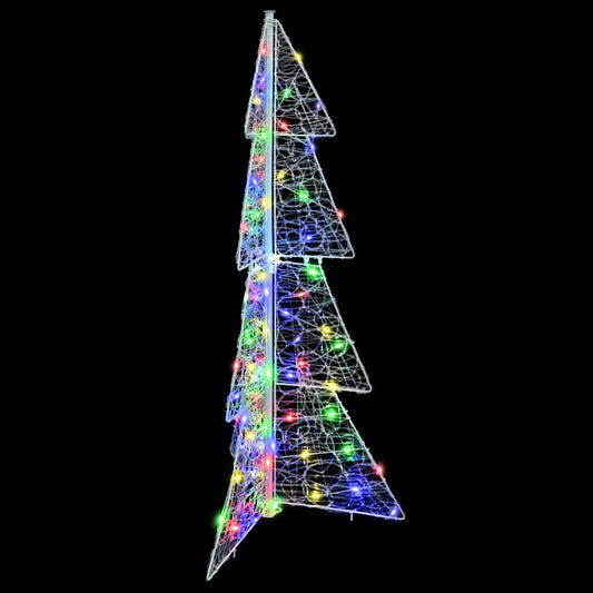 Weihnachtsbaum mit 100 LEDs Mehrfarbig 120 cm Acryl