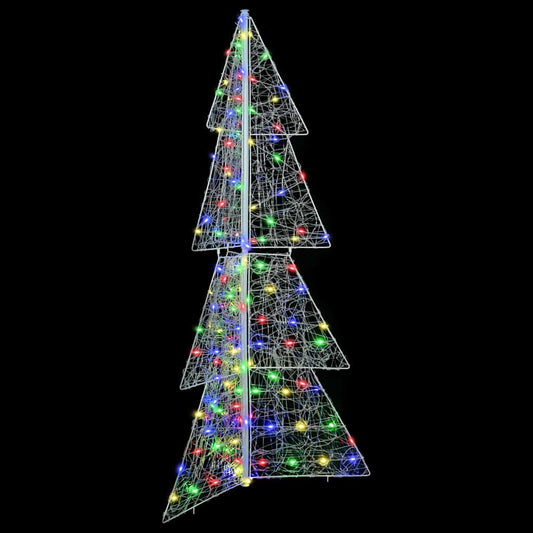 Weihnachtsbaum mit 160 LEDs Mehrfarbig 150 cm Acryl