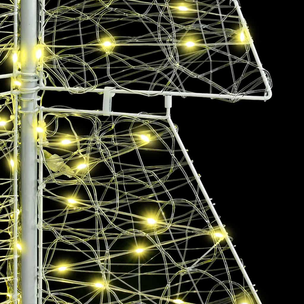 Weihnachtsbaum mit 240 LEDs Warmes Weiß 180 cm Acryl