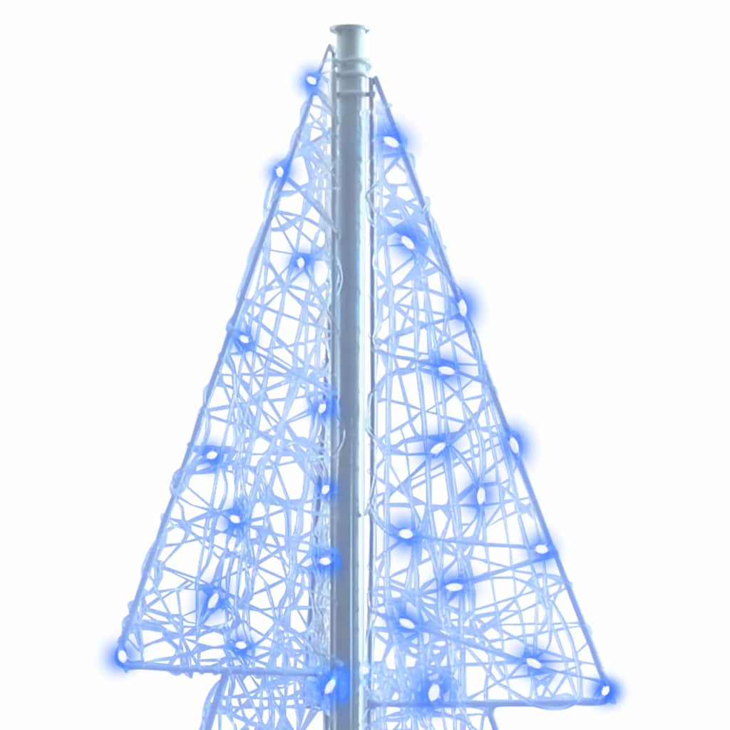Weihnachtsbaum mit 240 LEDs Blau 180 cm Acryl