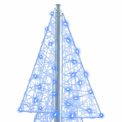 Weihnachtsbaum mit 240 LEDs Blau 180 cm Acryl