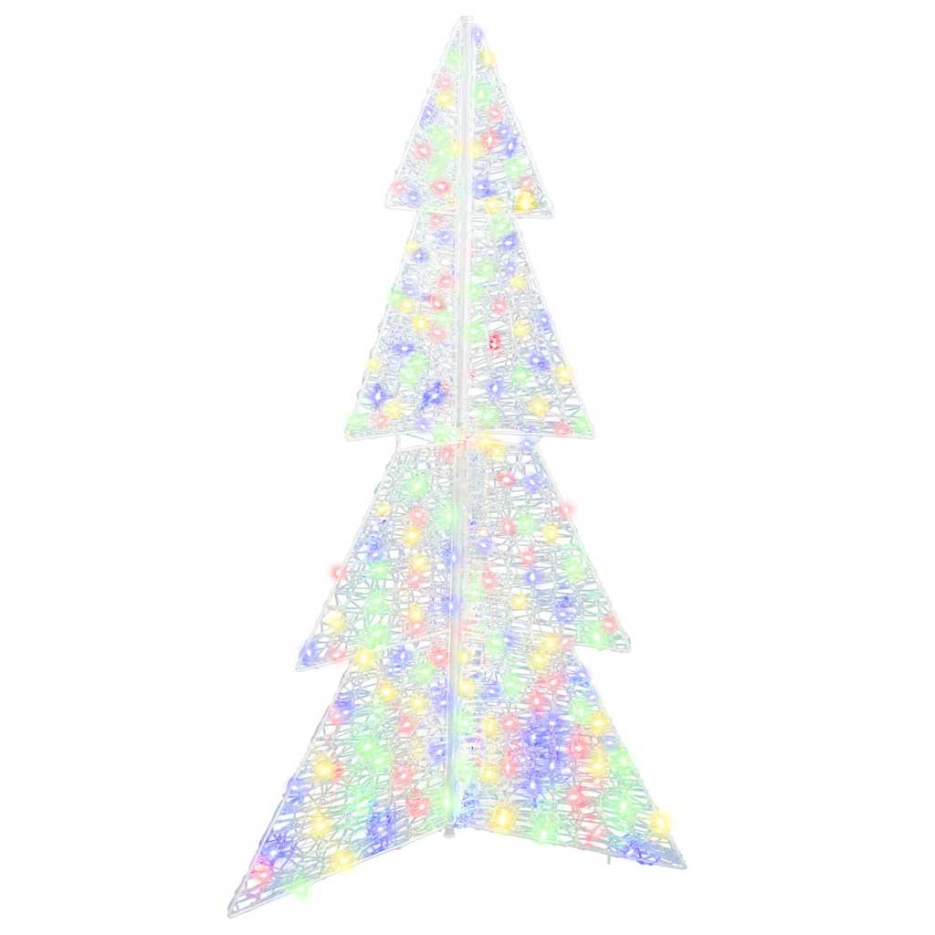 Weihnachtsbaum mit 240 LEDs Mehrfarbig 180 cm Acryl