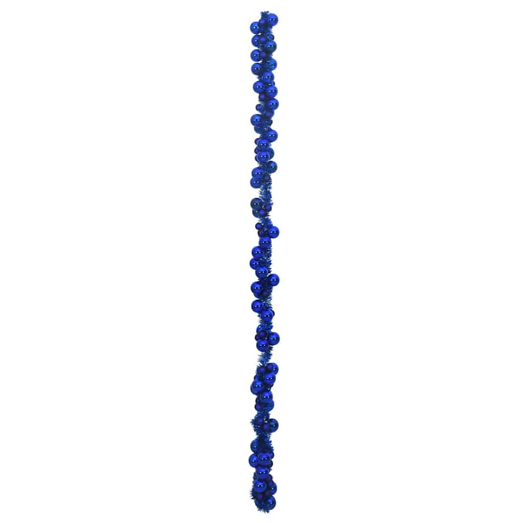 Weihnachtskugelgirlande Blau 186 cm Polystyrol