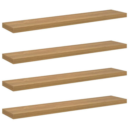 Wandregal 4 pcs Braun 120 x 23,5 x 4 cm Holzwerkstoff